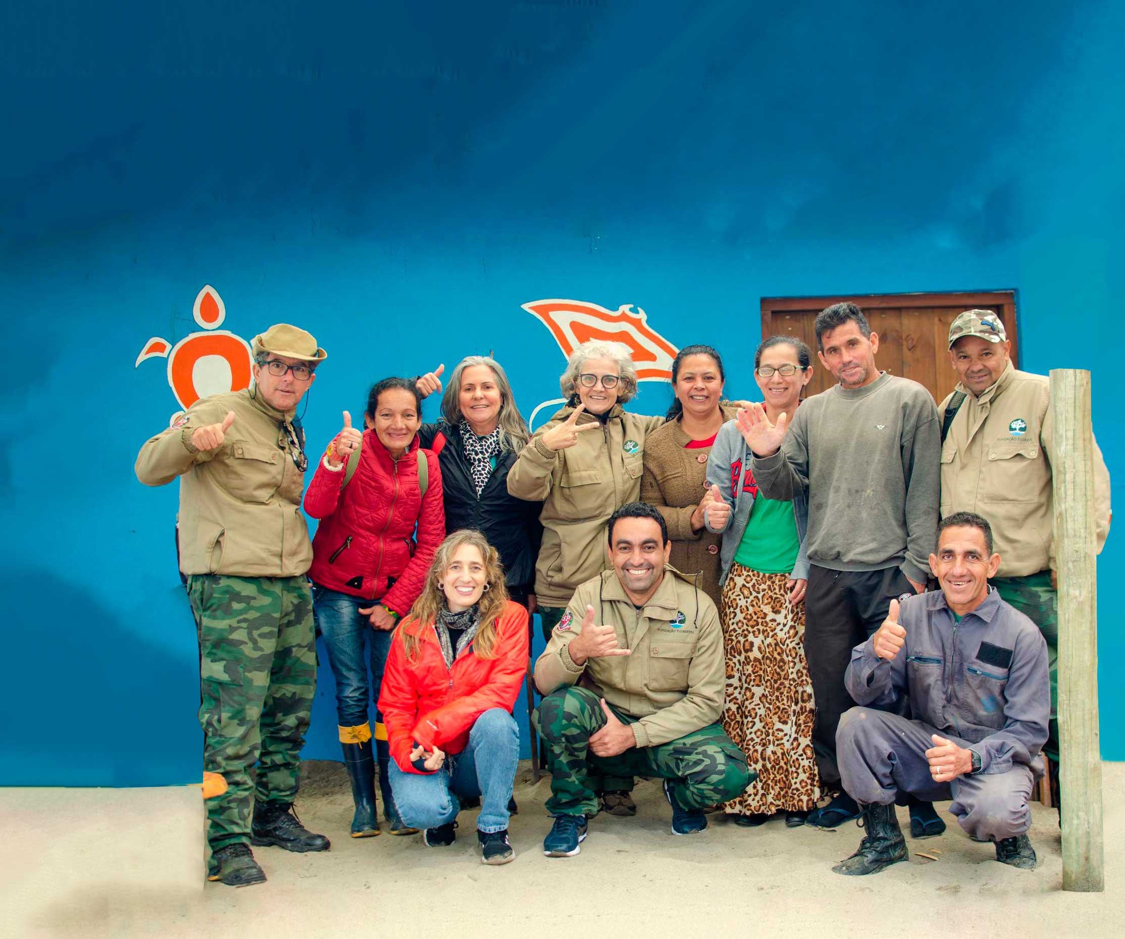 Equipe implementação - IlhaMuseu - Ilha das Cabras, Ilhabela, SP